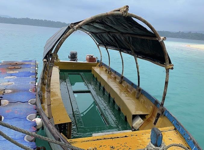 Dolphin Glass Bottom Boat Ride In Andaman Marines Dive